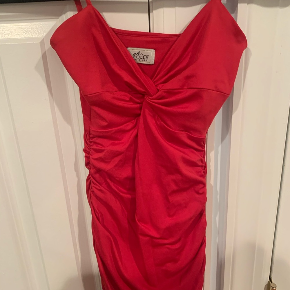 Hot pink dress